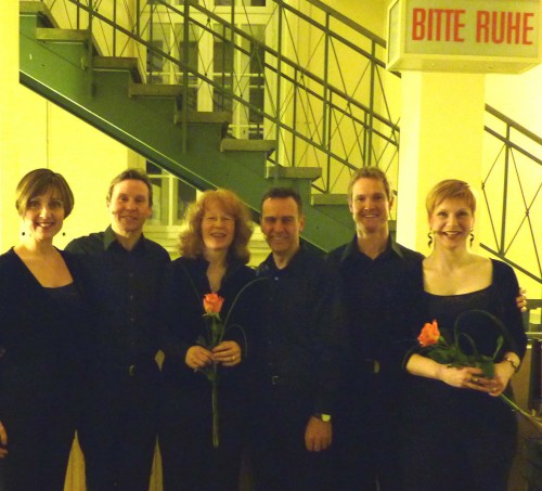 L-R:  Micaela Haslam, Andrew Busher (Sian Edwards - conductor),Gerard O'Beirne, Phillip Brown, Amanda Morrison